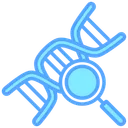 Free Dna Magnifying Glass Magnifier Icon