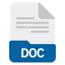 Free Doc File Format Icon