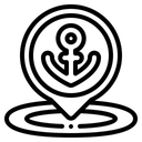 Free Dockstandort  Symbol