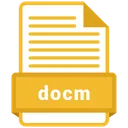 Free Docm Format File Icon