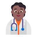 Free Worker Flat Medium Dark Icon