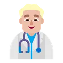 Free Doctor Stethoscope Man Icon