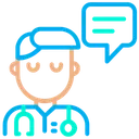 Free Doctor Chat Chatting Icon