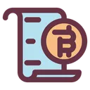 Free Bitcoin Contract Document Icon
