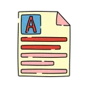 Free Document A Certificate Degree Icon