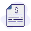 Free Document Financier Rapport Financier Document Financier Icon