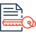 Free Document Paper Key Icon