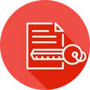 Free Document Paper Key Icon