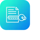Free Document Paper Key Icon