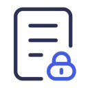 Free Document Security Document Secure Icon