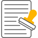 Free Document Stamp Rubber Stamp Corporate Icon