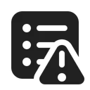 Free Document Warning  Icon