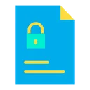 Free Lock Document Lock File Secure File Icon