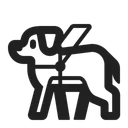 Free Dog High Contrast Icon