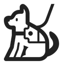Free Dog High Contrast Icon