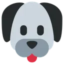 Free Dog Face Tongue Icon