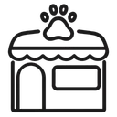 Free Dog Salon Pet Shop Pets Icon