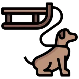 Free Dog Sledding  Icon