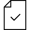 Free Dokument Scheck Symbol