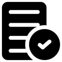 Free Dokument genehmigen  Symbol