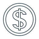 Free Dollar Currency Coin Icon