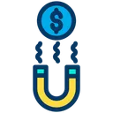 Free Magnet Magnetic Dollar Icon