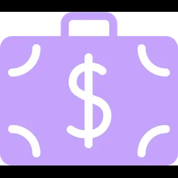 Free Dollar Briefcase  Icon