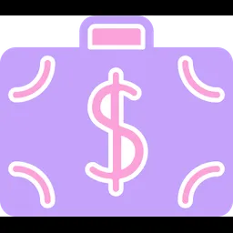 Free Dollar Briefcase  Icon