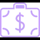 Free Dollar Briefcase  Icon