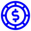Free Dollar Chip  Icon
