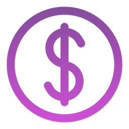 Free Dollar circle  Icon