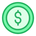 Free Dollar Coin  Icon