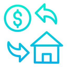 Free Dollar Home Cost  Icon