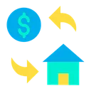 Free Dollar Home Cost  Icon