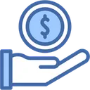 Free Dollar Economy Hand Icon