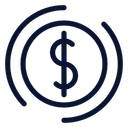 Free Dollar Black Outline Miscellaneous Life Style Icon