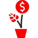 Free Dollar Plant Investment Money Plant Icon