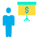 Free Dollar Presentation Presenter Presentation Icon