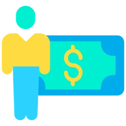 Free Dollar Salary  Icon