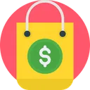 Free Dollar Shopping Bag Bag Dollar Icon
