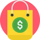 Free Dollar Shopping Bag Bag Dollar Icon
