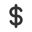 Free Dollar Sign  Icon