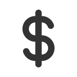 Free Dollar Sign  Icon