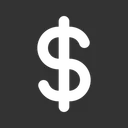 Free Dollar Sign  Icon