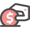 Free Donation Money Coin アイコン