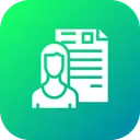 Free Donna Signora Curriculum Icon