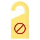 Free Door Hanger Do Not Disturb Door Label Icon