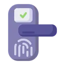 Free Door Knob Smart Door Fingerprint Icon