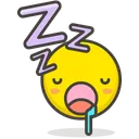 Free Dormir Visage Smiley Icône