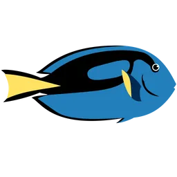 Free Pez dory azul  Icono